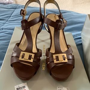Brown Marc Fisher Varika 2 Heels 8M